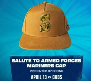 2024 Salute to Armed Forces Night Seattle Mariners Military Cap Hat Snapback SGA 海外 即決