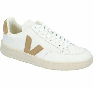 VEJA V-12 レザー スニーカー Extra-White Dune Sable レザー Men’s 22cm(US4)4/10.5 海外 即決