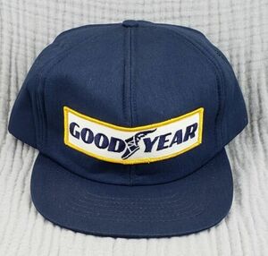 Vintage GOODYEAR Tires Snapback Trucker Hat Patch Cap Swingster Made in the USA 海外 即決