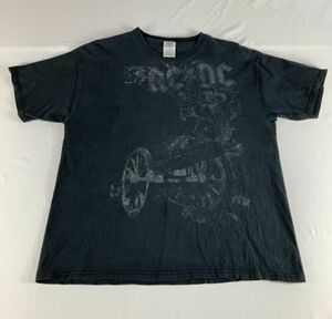Vintage Y2K Faded AC/DC For Those About To Rock Cannon T Shirt Men's Large Delta 海外 即決