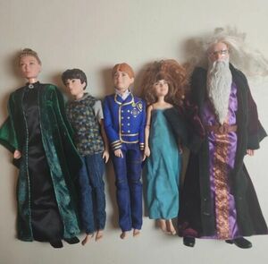 Lot of 5 Harry Potter Figures Dolls 10-12" Hermine Ron Dumbledore Harry Minerva 海外 即決