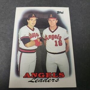 1988 Topps 1987 Angels Leaders #381 海外 即決
