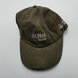 Alpha Vaccines Hat Cap Gray Adult Used Strapback g10 海外 即決