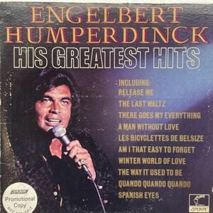 Engelbert Humperdinck His グレイテスト・ヒッツ PAS 7インチ1067インチ LP バイナル 197インチ4 Promo Parrot 海外 即決