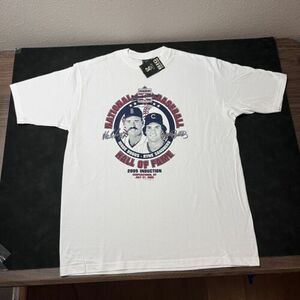 Vintage Wade Boggs Shirt Ryne Sandberg Baseball Hall of Fame XL Cooperstown Cubs 海外 即決