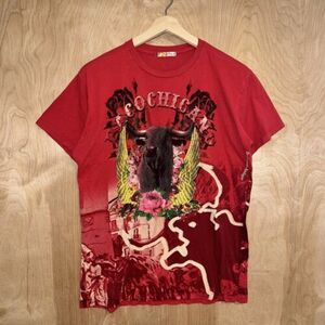 VINTAGE PACO CHICANO BY CHRISTIAN AUDIGIER RUNNING OF THE BULLS TEE SHIRT LARGE 海外 即決