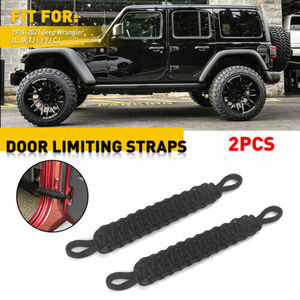 2pcs For Jeep Wrangler JK/YJ/TJ/CJ Car Door Limiting Straps Belt Set Accessories 海外 即決
