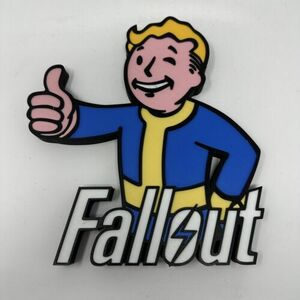3D Printed FALLOUT 76 - VAULT BOY Fan Sign for your Funko Pops and collectibles 海外 即決