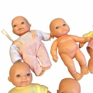 9 Mini Vinyl Baby Dolls 5" Moveable Arms Legs Head Lots of Love Berenguer Walker 海外 即決