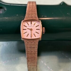 Vintage Hamilton 10Kt RGP Ladies Wind Up Watch 海外 即決