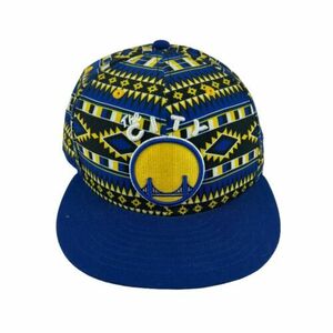Golden State Warriors New Era AOP 9Fifty Snapback Hat Cap Blue Yellow 海外 即決