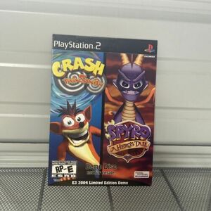 PS2 CRASH TWINSANITY SPYRO A HERO'S TAIL DEMO DISC E3 2004 LIMITED EDITION DEMO 海外 即決