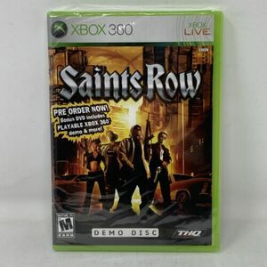 Saints Row Demo Disc Xbox 360 Hard Case Version Sealed (S12) 海外 即決