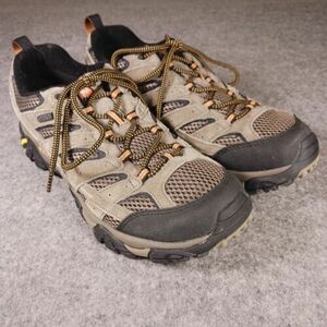 メレル MOAB 3 Shoes Men 9.5 Walnut ブラウン Boot スエード Vibram Hiking Trail Low 海外 即決