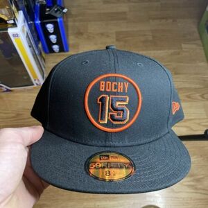 Bruce Bochy #15 New Era 8 1/8 San Francisco Giants Fitted Hat Cap Rare HTF 海外 即決