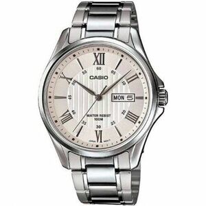 Casio MTP-1384D-7 Classic Watch Silver x White 海外 即決