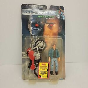 1991 Terminator 2 John Connor with Motorcycle Kenner Action Figure Vintage 海外 即決
