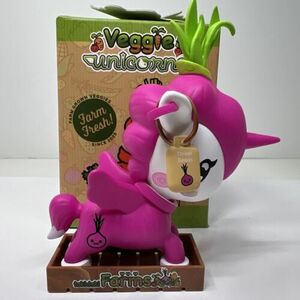 Tokidoki Veggie Unicorno Tears 3” Vinyl Figure Farm Fresh New w/ Box Sticker 海外 即決