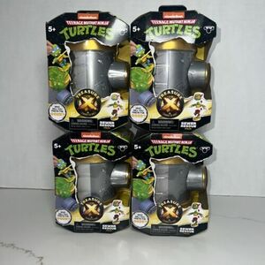 TREASURE X TEENAGE MUTANT NINJA TURTLES SEWER RESCUE PACK LOT OF 4 **NEW** 海外 即決