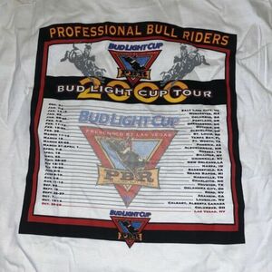 2000 Professional Bull Riders Bud Light Cup Vintage Tshirt Large New Dead Stock 海外 即決