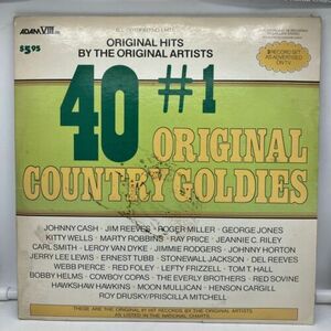 40 オリジナル COUNTRY GOLDIES #1 VARIOUS ARTISTS ADAM VIII RECORDS TRIPLE LP USED 海外 即決