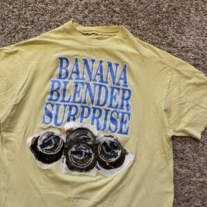 Vintage 90s Banana Blender Surprise Rock Band Double Sided Tee Shirt XL 海外 即決