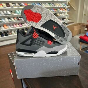 26.5cm(US8.5) - Jordan 4 Retro Infraレッド *USED* 海外 即決