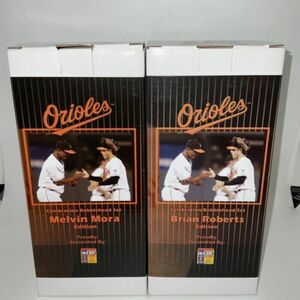 Baltimore Orioles BRIAN ROBERTS & MELVIN MORA 2006 Old Bay SGA Bobbleheads 海外 即決