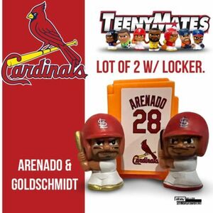 Lot Of 2 MLB TeenyMates St Louis Cardinals Paul Goldschmidt Nolan Arenado Locker 海外 即決