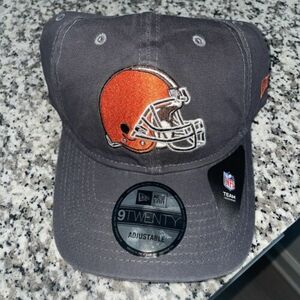 Cleveland Browns HELMET New Era 9TWENTY Hat Adjustable Grey Cap Relax NFL 海外 即決