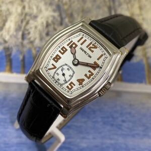 RARE Vintage 1932 Mans Hamilton WHITNEY Stunning Dial Fully Serviced W/WARRANTY 海外 即決