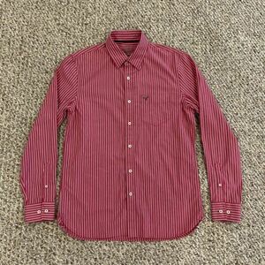 American Eagle Button Down Mens Vintage Fit Long Sleeve Shirt 海外 即決