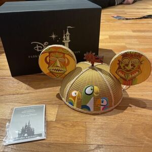 D23 Expo 2019 Shag Mickey Mouse Ear Hat Enchanted Tiki Room ETR Retired 海外 即決