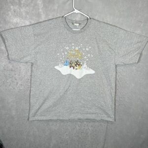 A1 Vintage 2002 Mickeys Very Merry Christmas Party T Shirt Adult XL Gray Mens 海外 即決