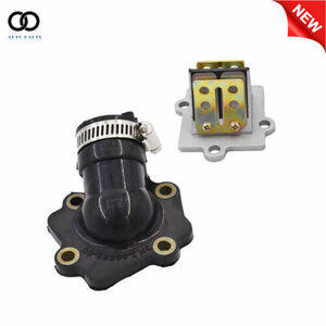 For Yamaha Jog 50 CY50 CG50 Scooters Intake Manifold Reed Valve Assembly Carb 海外 即決