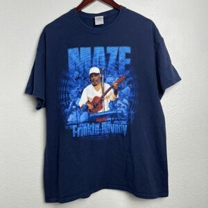 Vintage Maze/Frankie Beverly T Shirt Soul Funk Joy and Pain XL Blue Rap Tee 海外 即決