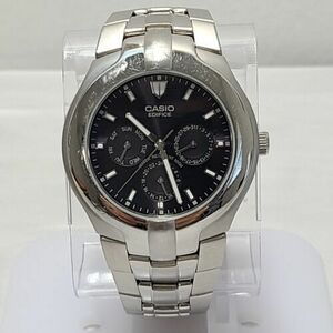 Classic CASIO Edifice EF-304 (1343) Stainless Steel 40mm Watch New Battery 海外 即決