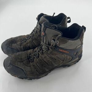 メレル メンズ 11.5 Accentor Boots ブラウン Mid Ventilator Waterproof Hiking Outdoors 海外 即決