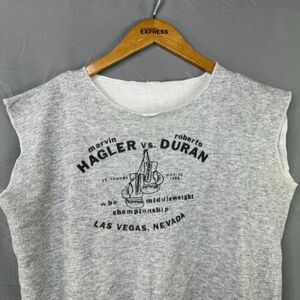 Vintage 80s Marvin Haglar vs Robert Duran WBC Boxing Fight Sweatshirt Men MEDIUM 海外 即決