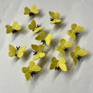 Lot Of 12 Good Luck Minis Yellow Butterfly Safari Ltd. (1 dozen) 海外 即決