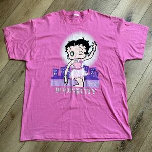 Vtg Betty Boop Sex and The City T-Shirt Size L/XL? Carrie Bradshaw 2004 Y2K 海外 即決