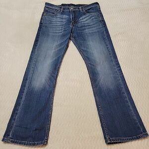 Levis 527 Jeans Mens 33x30 Blue Denim Pants Boot Cut Bootcut Dark Wash Cotton 海外 即決