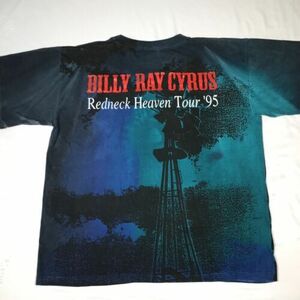 Vtg Billy Ray Cyrus 95 REDNECK HEAVEN Concert Tour T-Shirt Single Stitch Rare 海外 即決