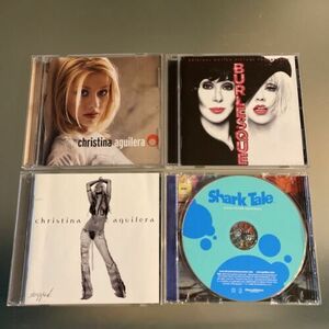 Christina Aguilera 4 LOT: Burlesque Soundtrack, Stripped, Shark Tale SDTK 海外 即決