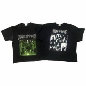 Vintage Y2K Bundle 2 Cradle of Filth Metal Band T-Shirt 海外 即決