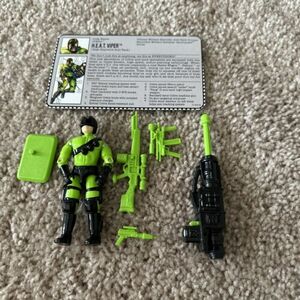 GI JOE HEAT VIPER V2 FIGURE 1993 COMPLETE WEAPONS + FILE CARD ARAH See Info 海外 即決