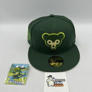 Exclusive Chicago Cubs New Era 59Fifty Hat Club 7 3/8 Crocodile Wrigley Irish ND 海外 即決