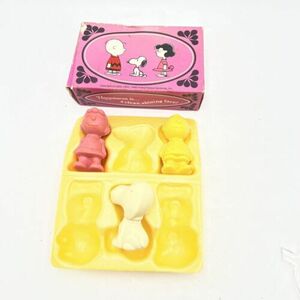 Vintage Original 1970 Avon Peanuts Gang Soap Charlie Brown Snoopy Lucy Set READ 海外 即決