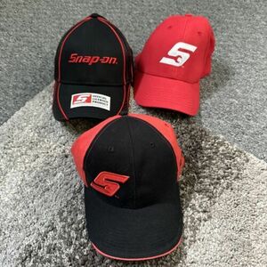 SNAP ON TOOLS FLEX Black Red CAP HAT EMBROIDERED Spell Out NEW ONE Size Adult 海外 即決