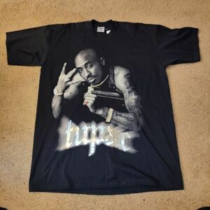 Tupac Shakur Jeweled T-Shirt 2PAC Rap Tee Hip Hop Makaveli 3XLT Y2K/ Vintage 海外 即決